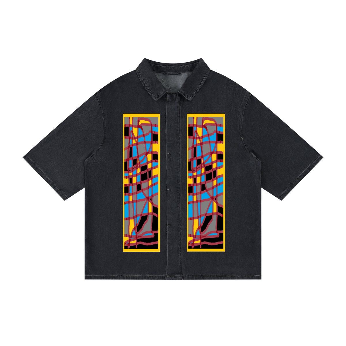 Unisex Vintage Wash Drop Shoulder Lyocell Shirt
