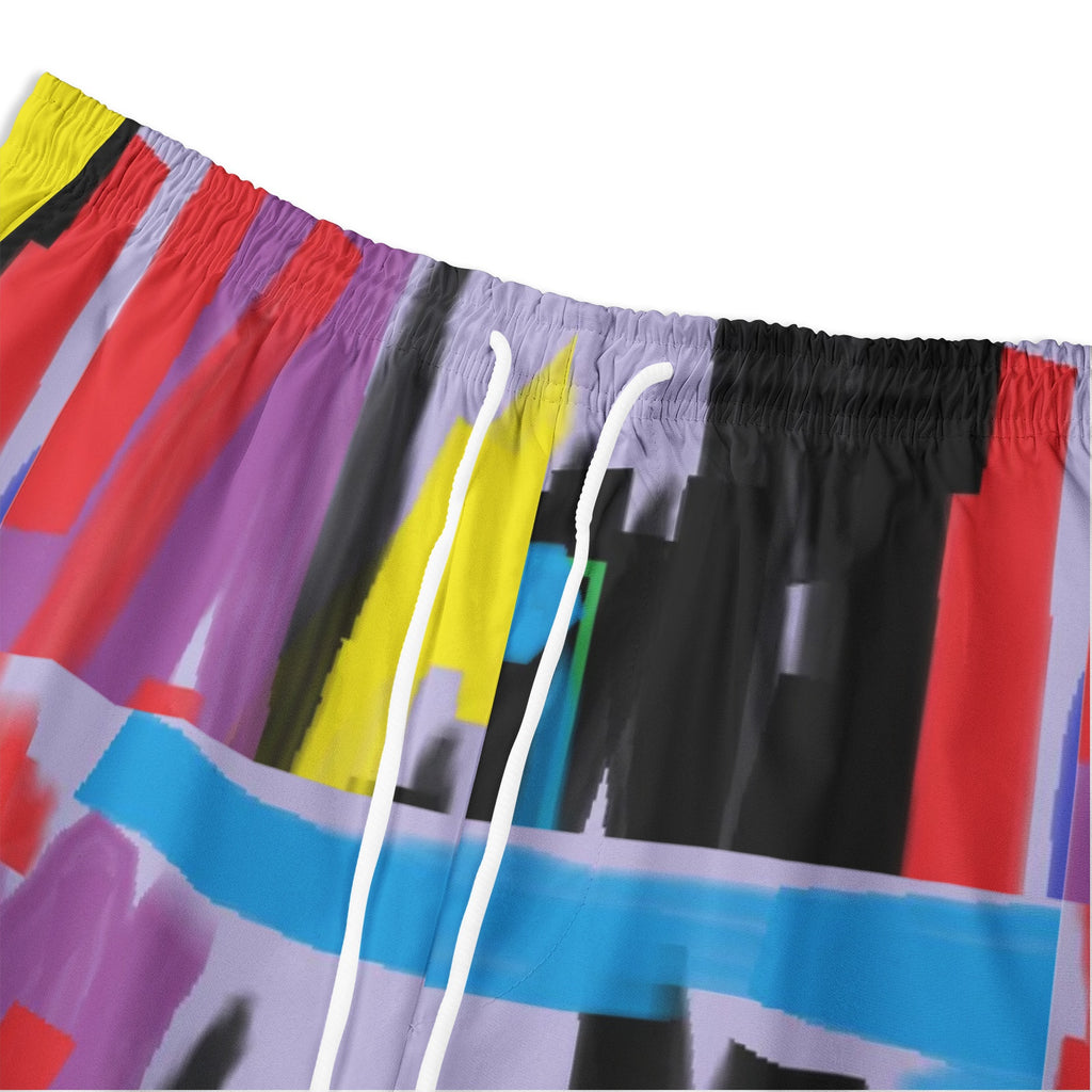 Men's All-Over-Print Hawaiian Swim Shorts