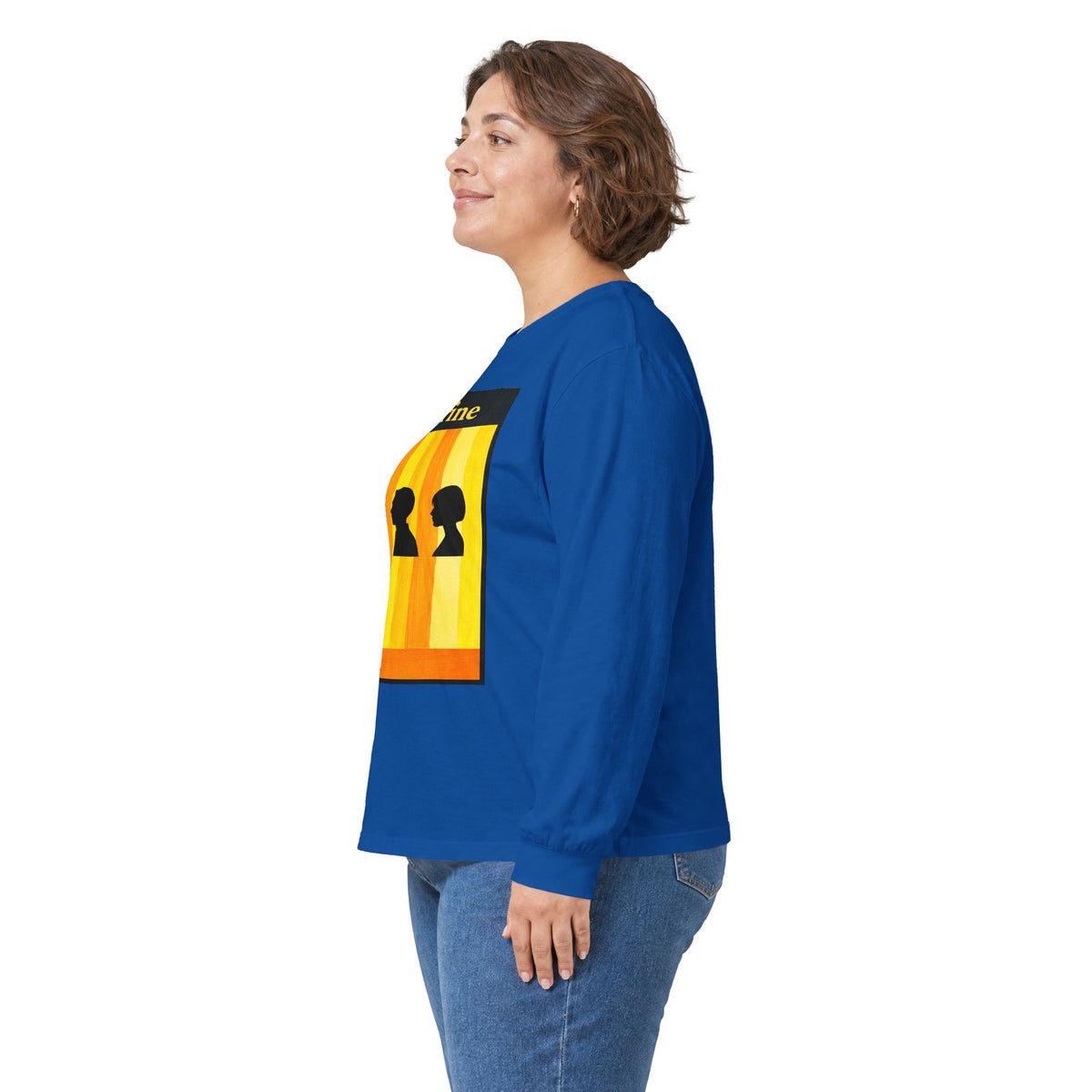 Citrine Silhouette Retro Long Sleeve Tee