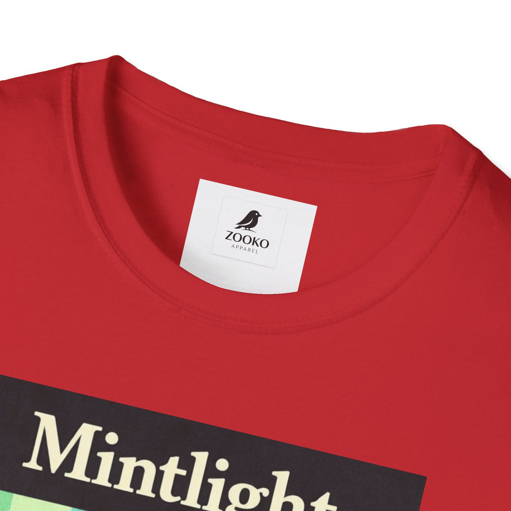 Mintlight Silhouette Tee — Retro Striped Graphic T-Shirt