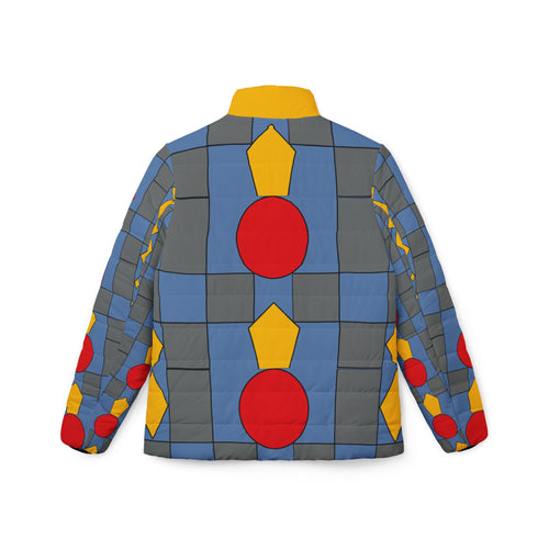 Abstract Colors-Puffer Jacket
