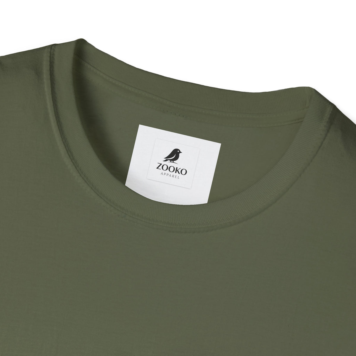 Zooko Bird Logo T-Shirt — Minimalist Branded Crew Tee