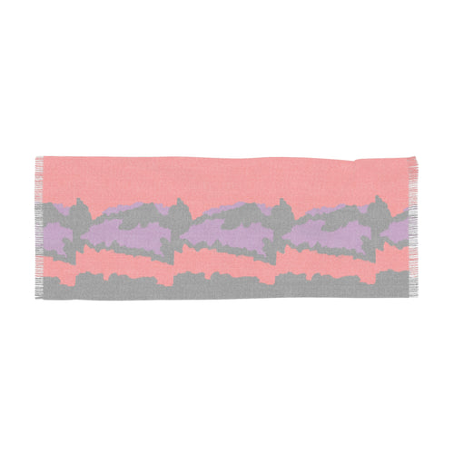 Abstract Bold Colors Red, Purple, black -South Weatern Pattern Light Scarf