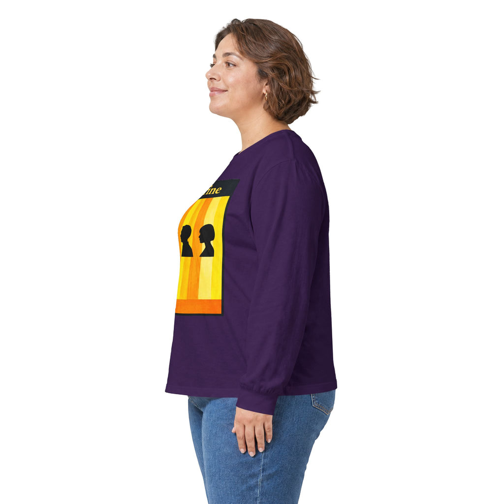 Citrine Silhouette Retro Long Sleeve Tee