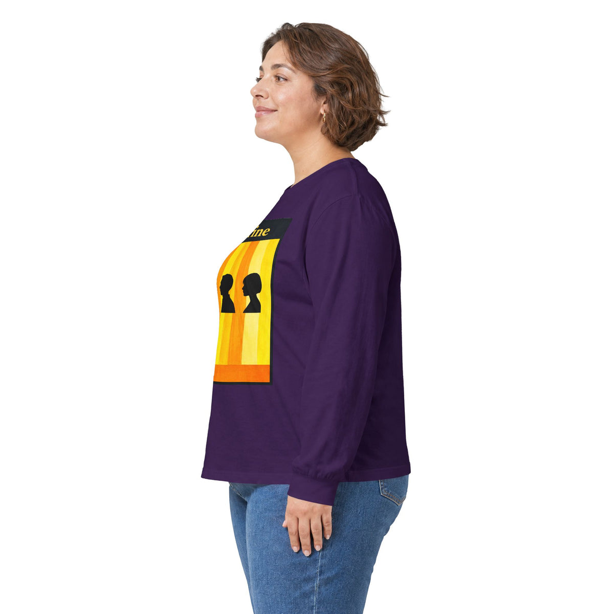 Citrine Silhouette Retro Long Sleeve Tee