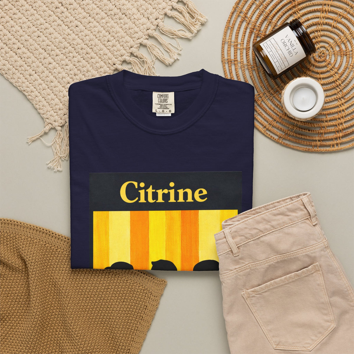 Citrine Silhouette Retro T-Shirt