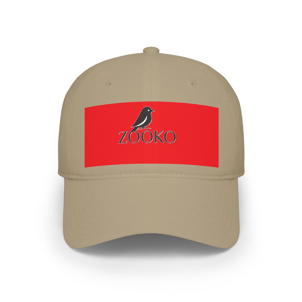 Zooko bird logo Baseball Cap | embroidered bird emblem, adjustable hat