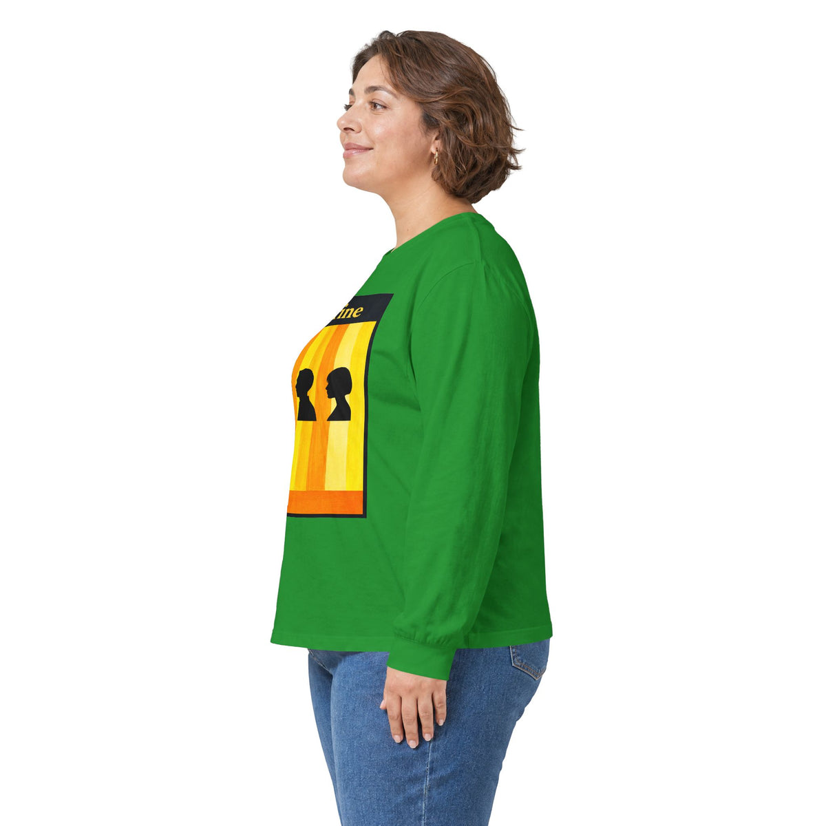 Citrine Silhouette Retro Long Sleeve Tee