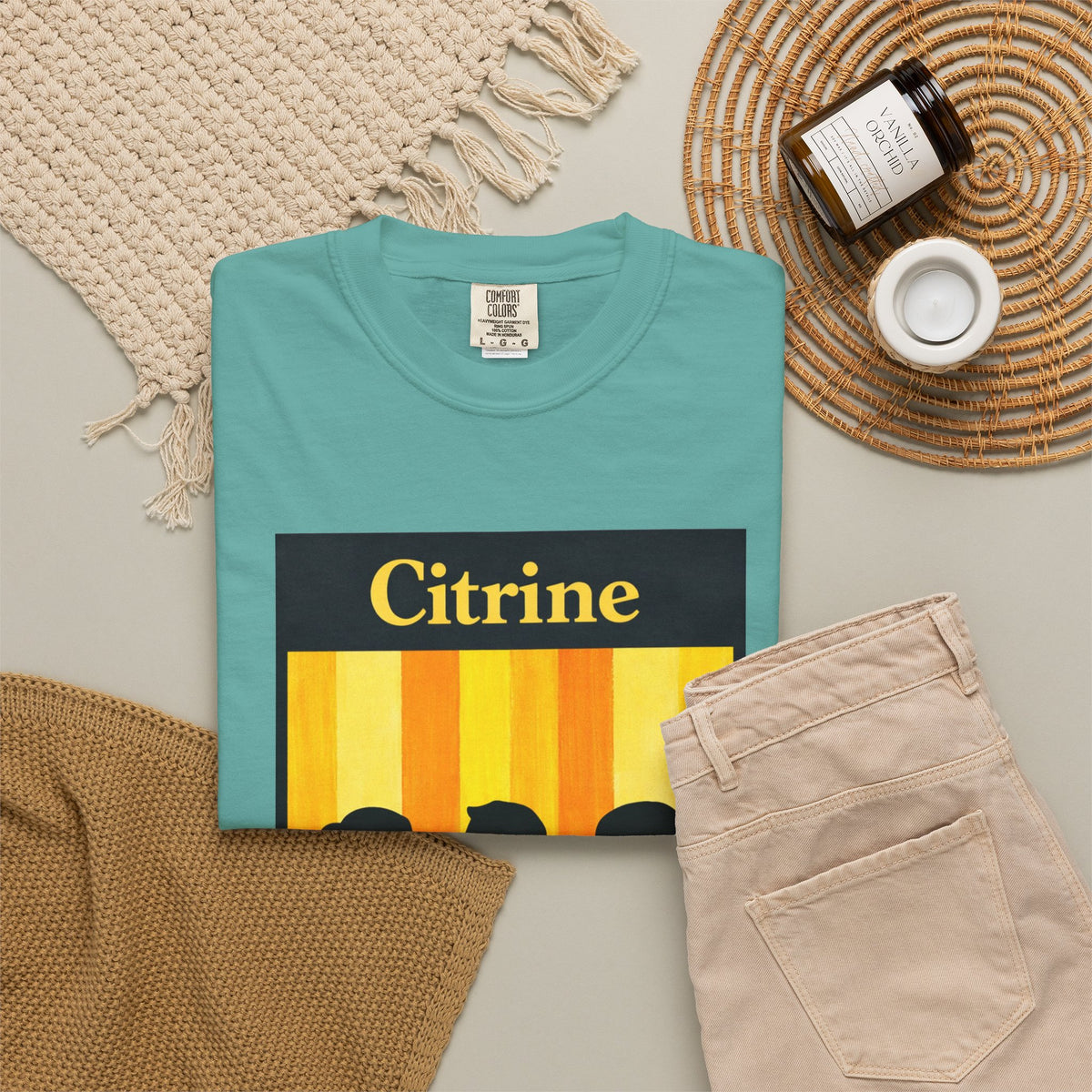 Citrine Silhouette Retro T-Shirt