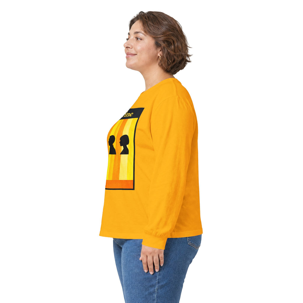 Citrine Silhouette Retro Long Sleeve Tee