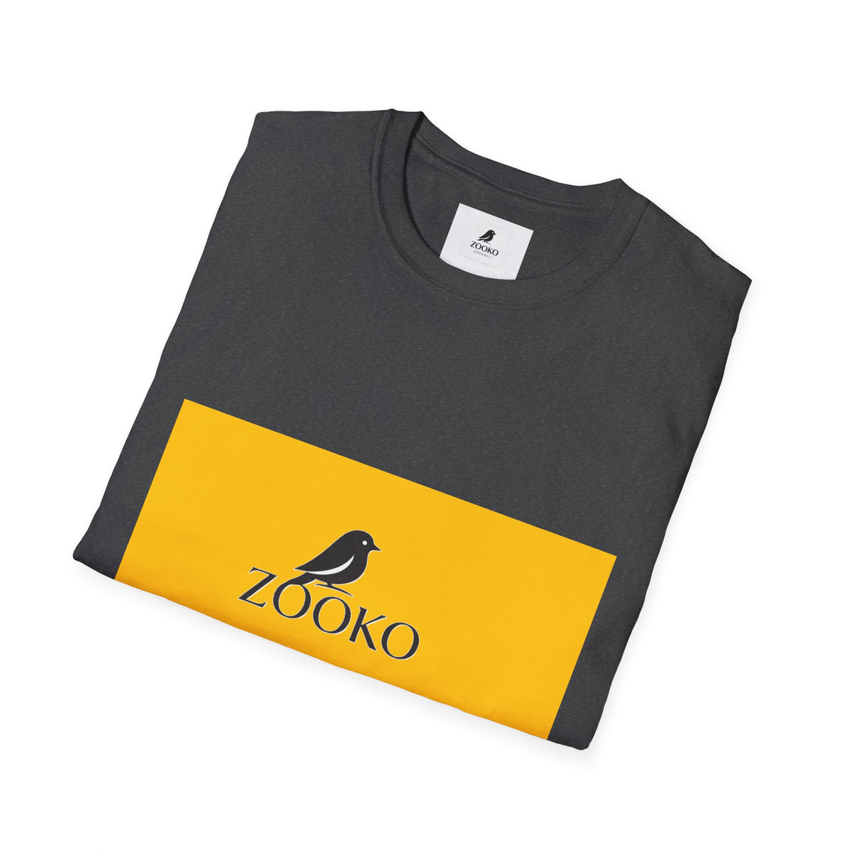 Zooko Bird Logo T-Shirt — Minimalist Branded Crew Tee