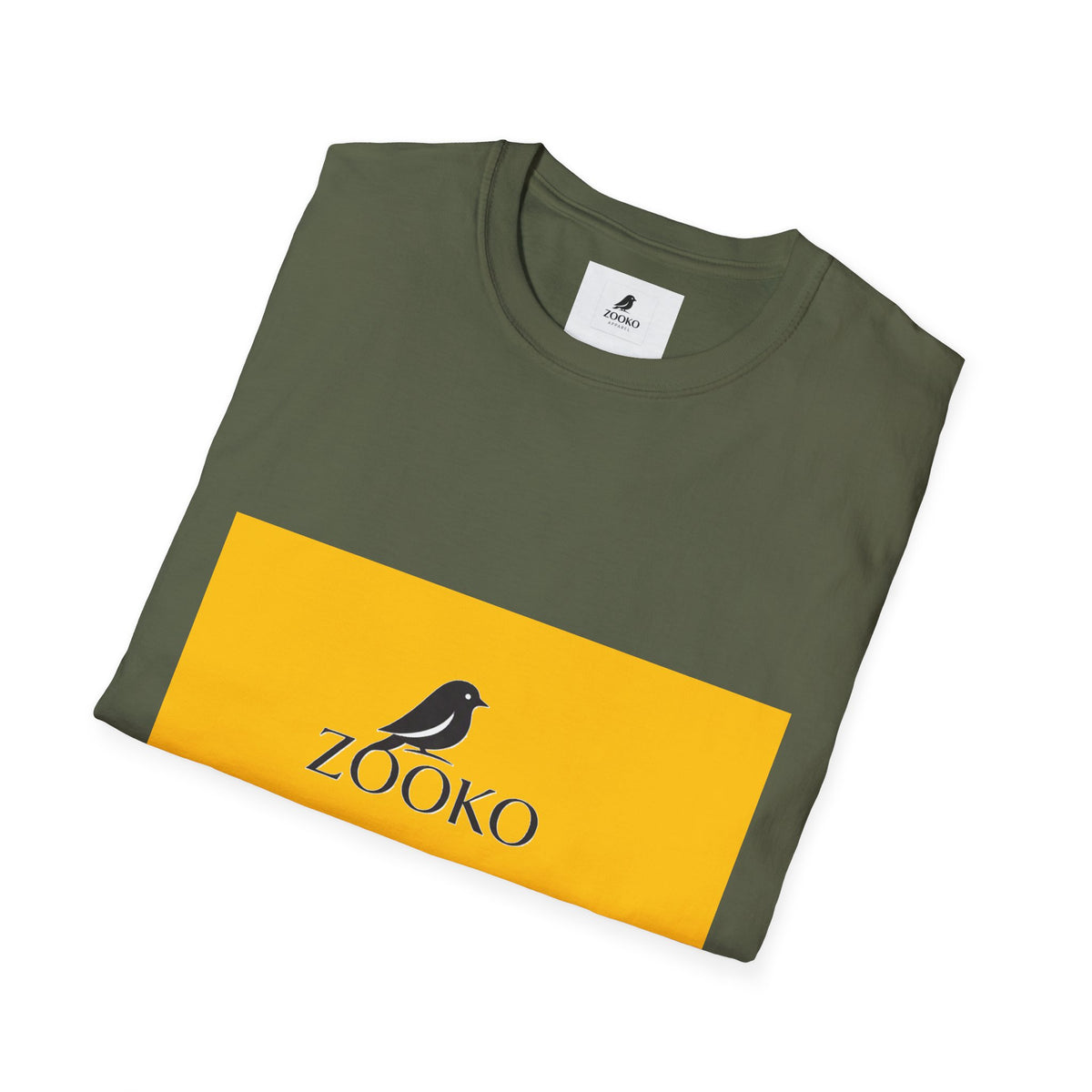Zooko Bird Logo T-Shirt — Minimalist Branded Crew Tee