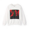 Nocturnal Dream Graphic Sweatshirt — Abstract Red & Green Art Crewneck