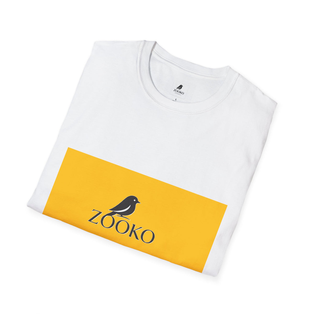 Zooko Bird Logo T-Shirt — Minimalist Branded Crew Tee