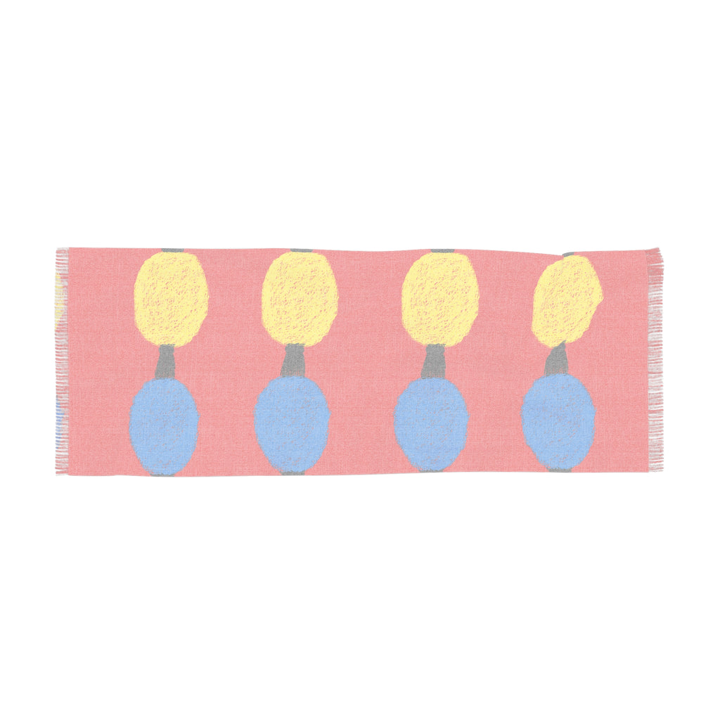 Holiday String Lights Scarf - Festive Bright Knit Scarf