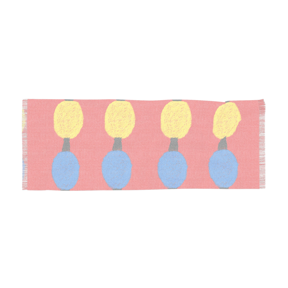 Holiday String Lights Scarf - Festive Bright Knit Scarf