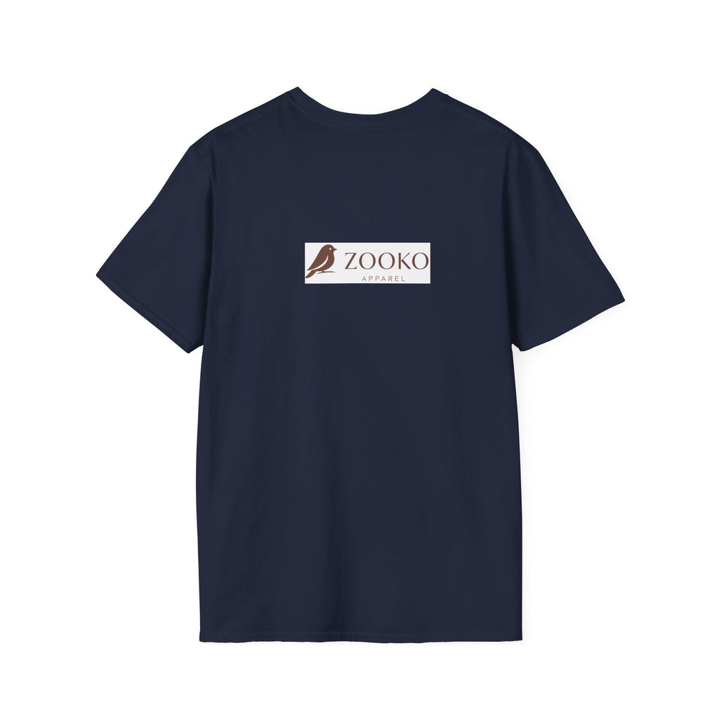 Mintlight Silhouette Tee — Retro Striped Graphic T-Shirt