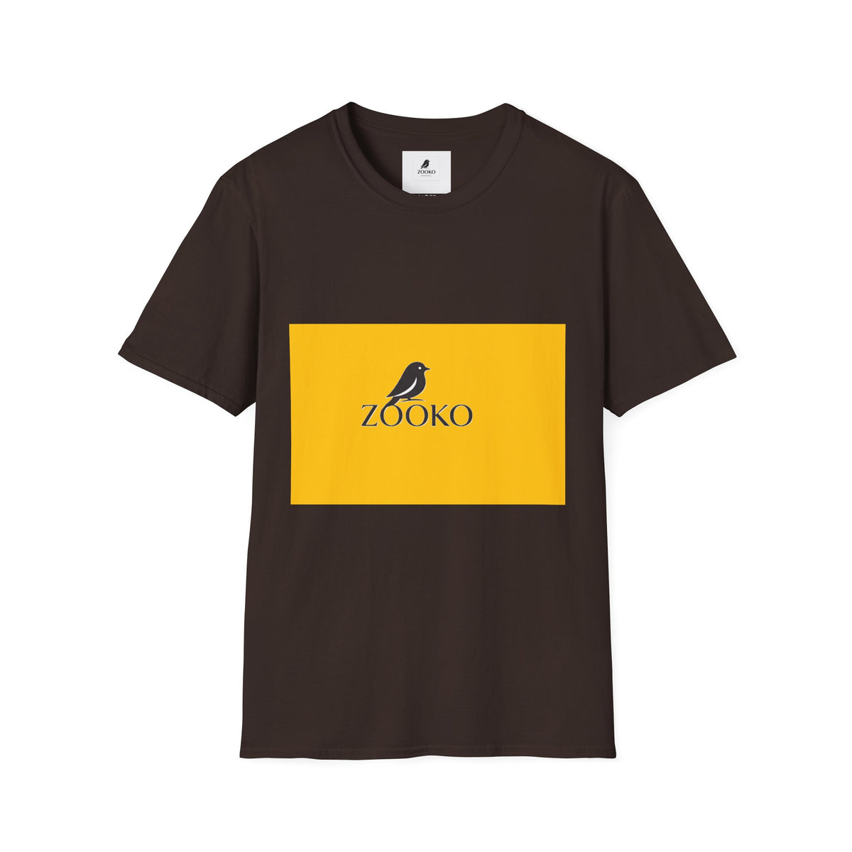 Zooko Bird Logo T-Shirt — Minimalist Branded Crew Tee