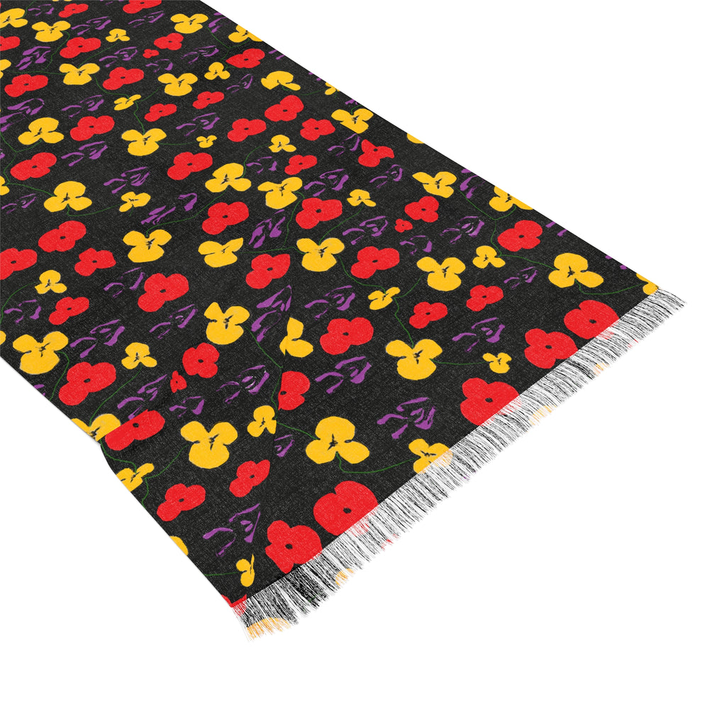 Mickey Ditsy Print Light Scarf – Black Red Yellow Minnie Ears Pattern