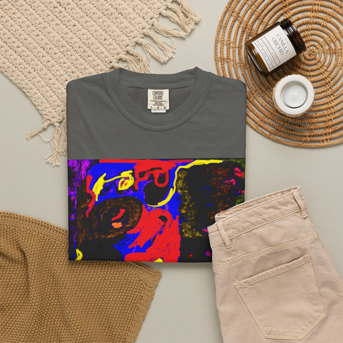 T-Shirt — Abstract Neon Pop Art Graphic Tee