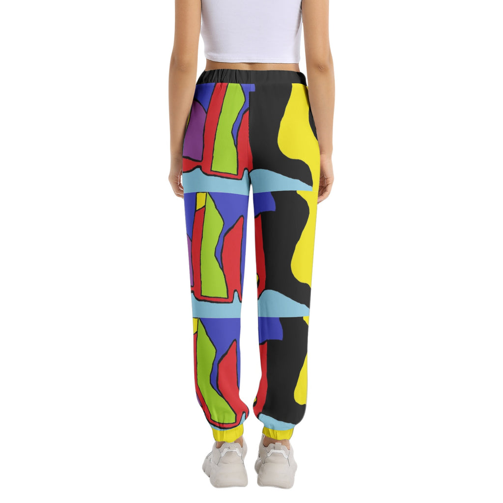 Bold Colors-Elastic Waist Tapered Sweatpant