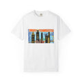 City Skyline T-Shirt — Colorful Hand-Drawn Urban Sunset Tee
