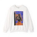 Boxing Woman Art Crewneck Sweatshirt — Retro Skate-Punk Portrait Design