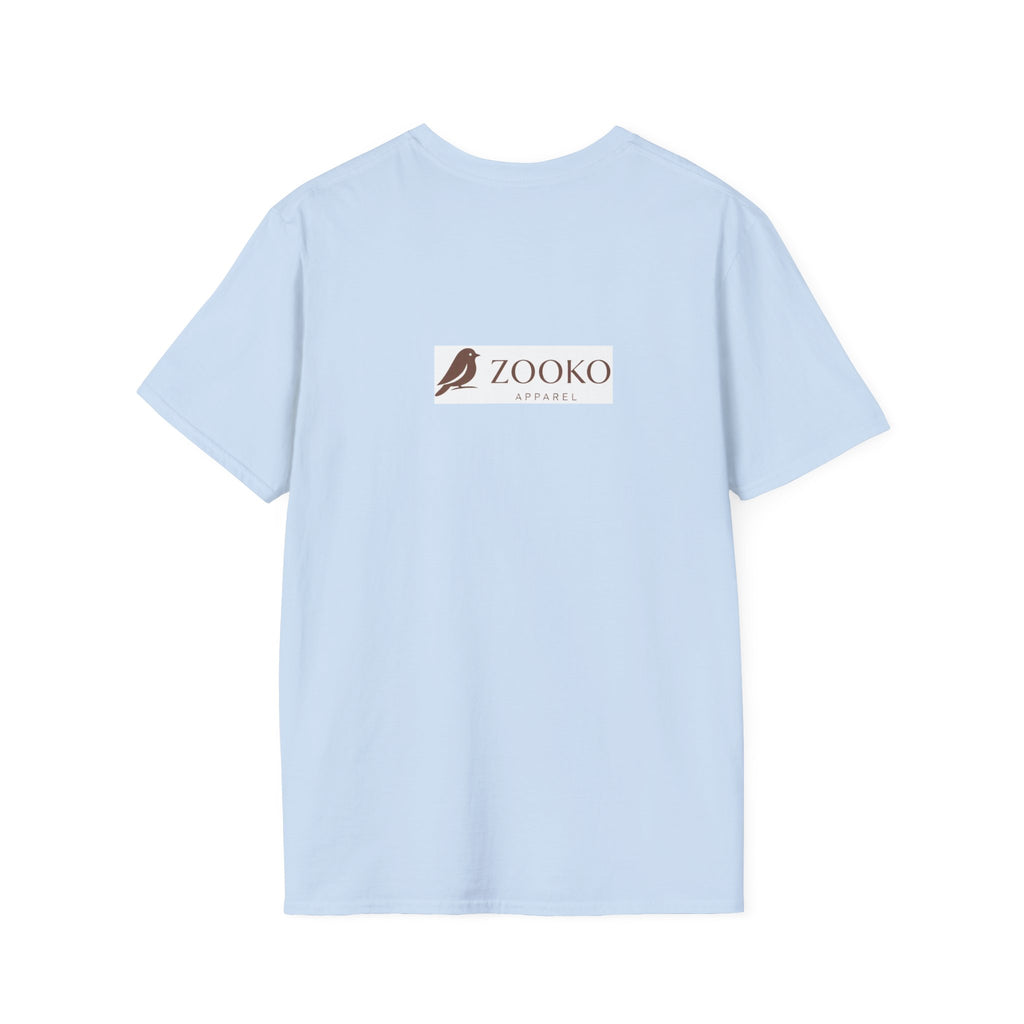 Mintlight Silhouette Tee — Retro Striped Graphic T-Shirt