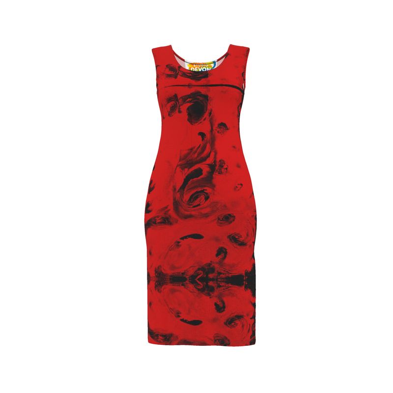 Bodycon Dress-Crimson