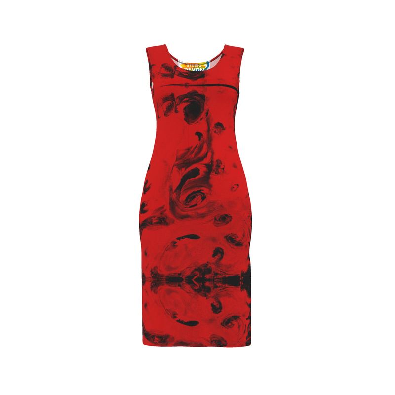Bodycon Dress-Crimson