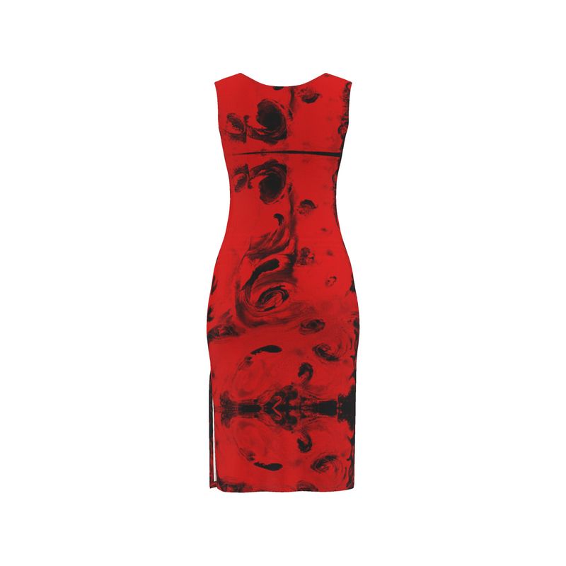 Bodycon Dress-Crimson