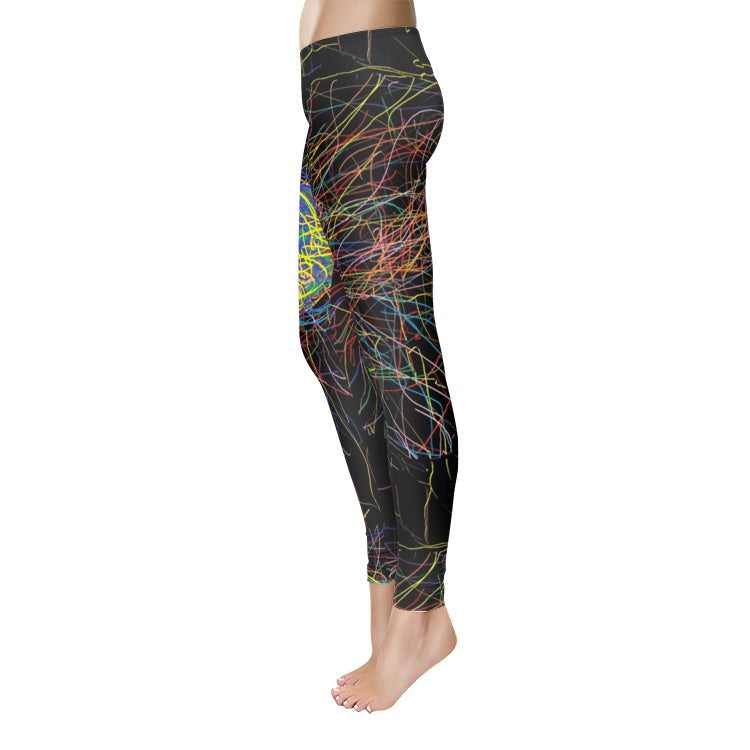 black print Women's Temp Control Cotton Leggings