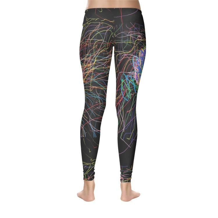 black print Women's Temp Control Cotton Leggings