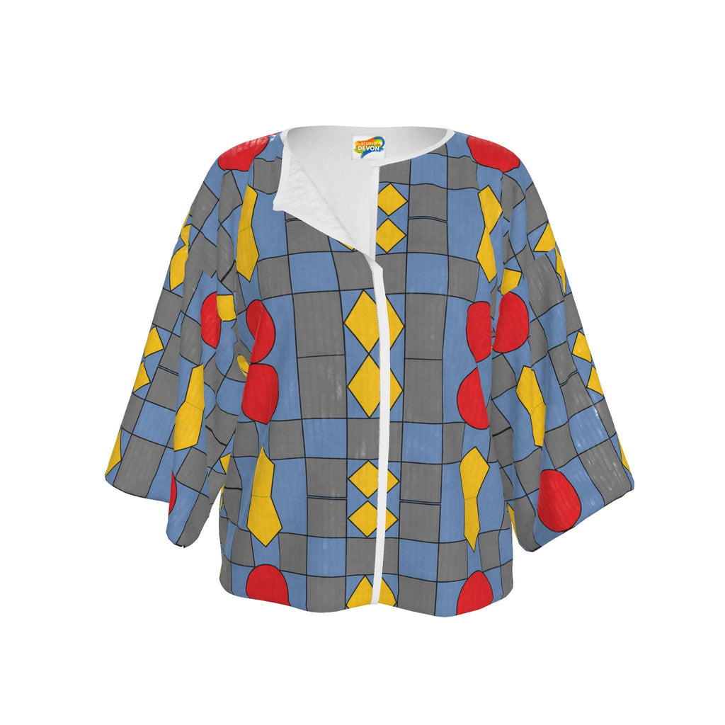 Kimono Jacket — Modern Abstract Geo Print