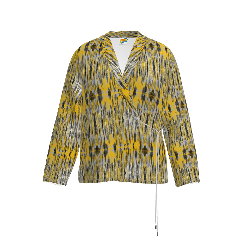 Black Gold-Wrap Blazer