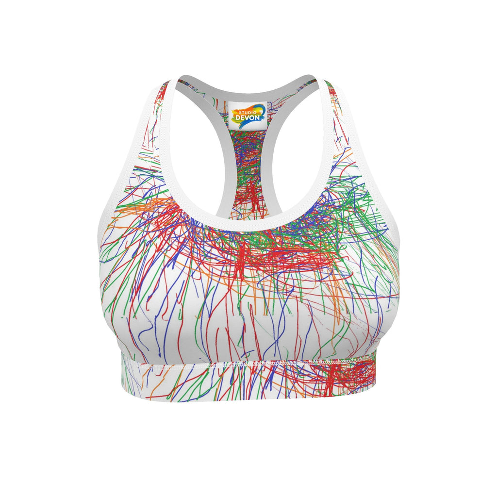Crayon Colors Sports Bra