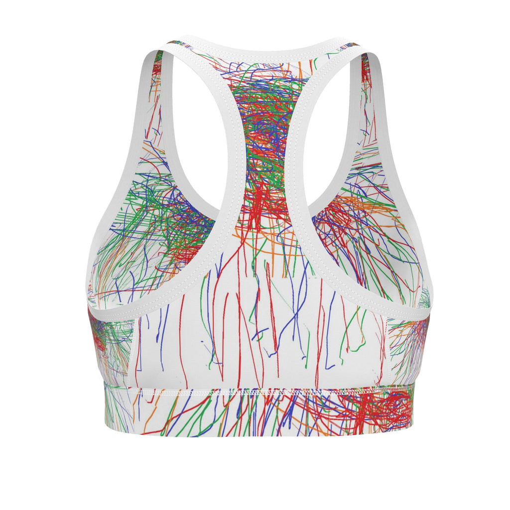 Crayon Colors Sports Bra