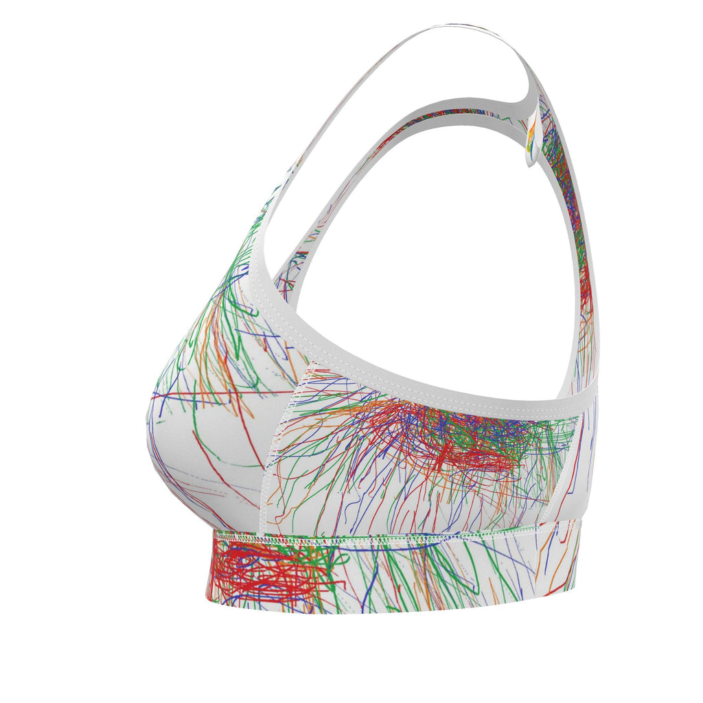 Crayon Colors Sports Bra
