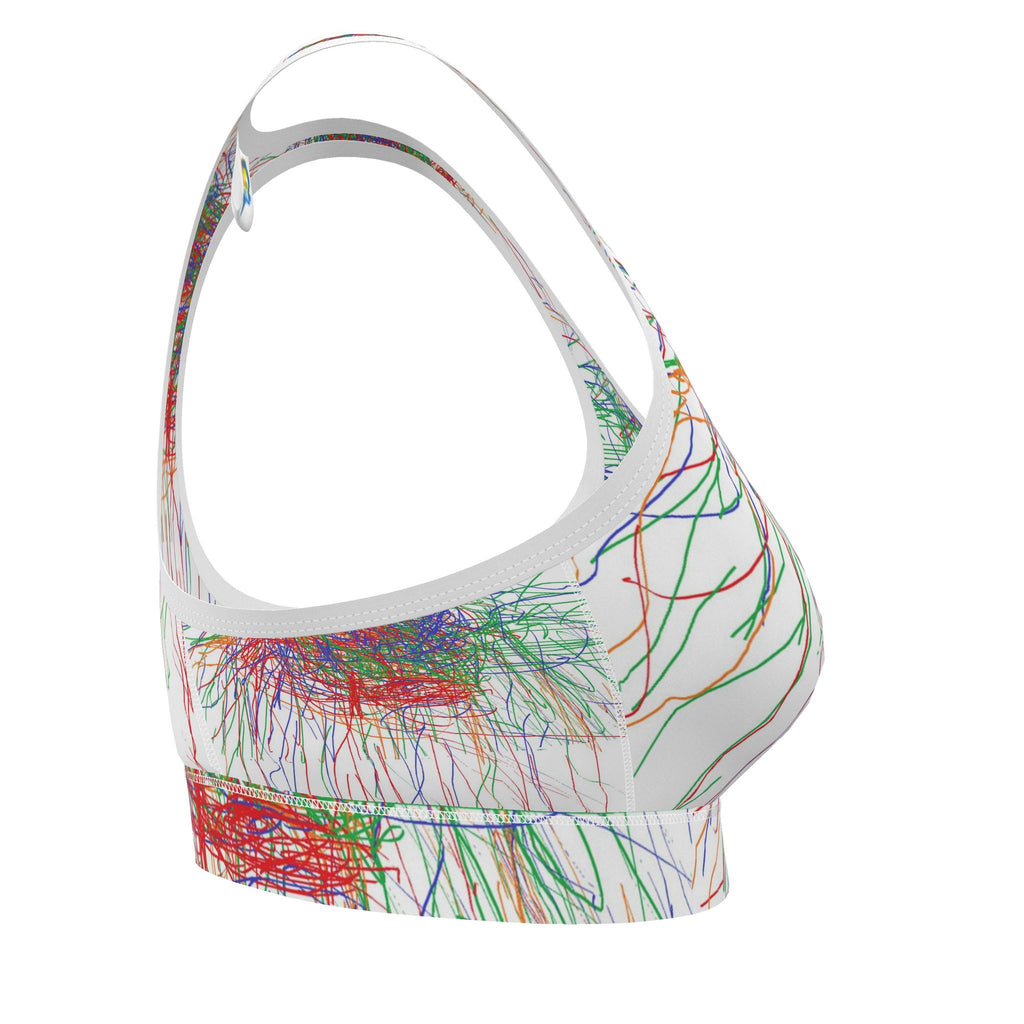 Crayon Colors Sports Bra