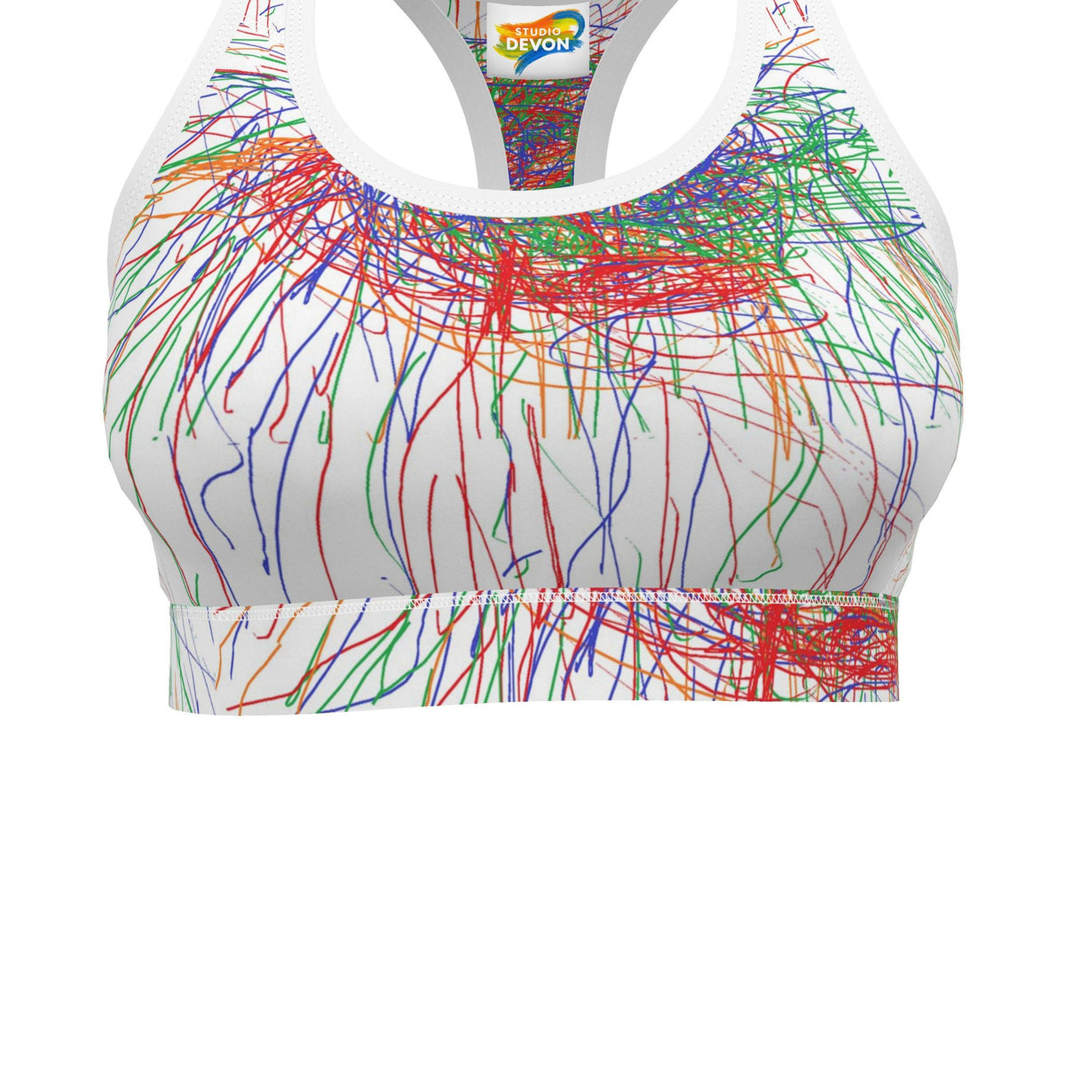 Crayon Colors Sports Bra