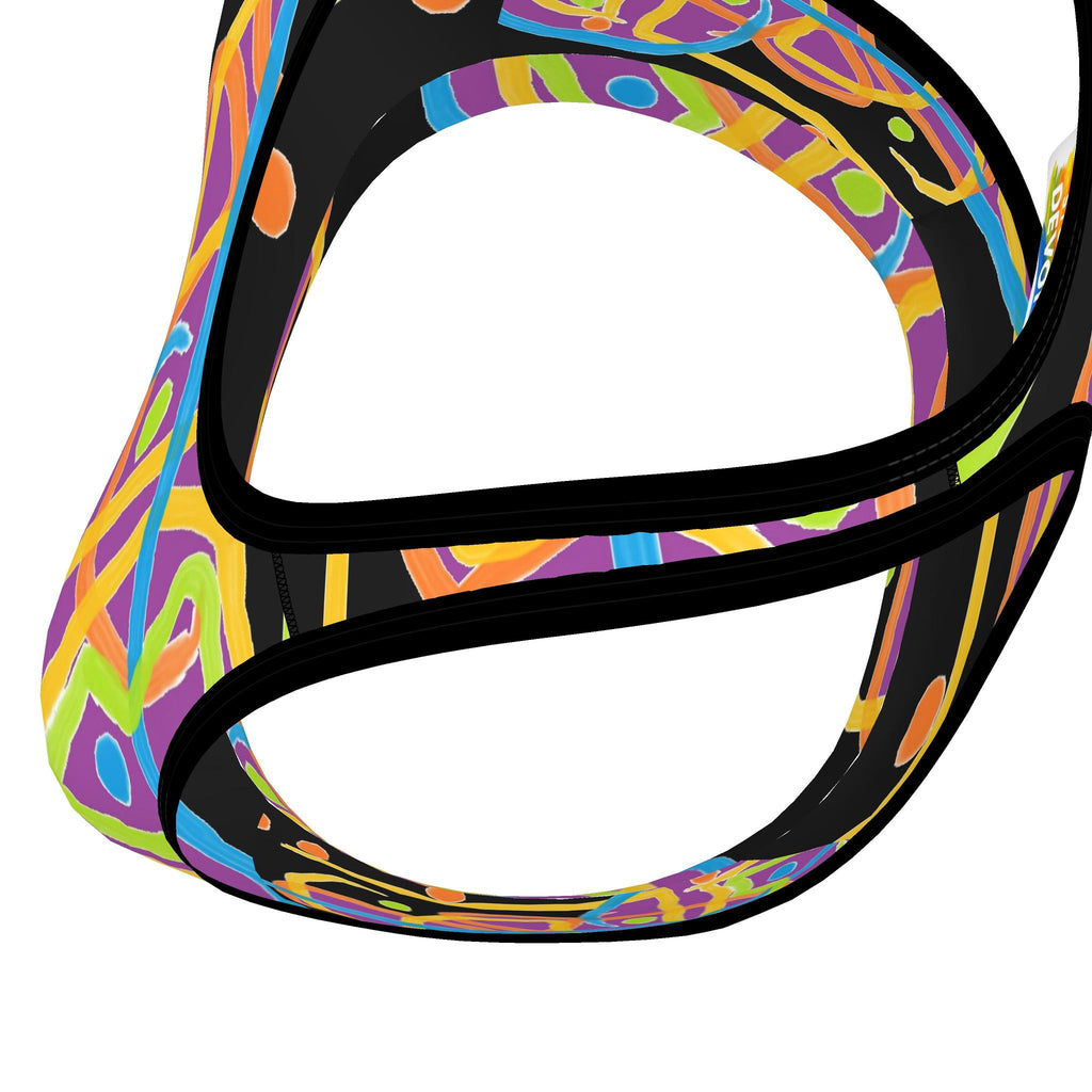 Abstract Lines Sports Bra