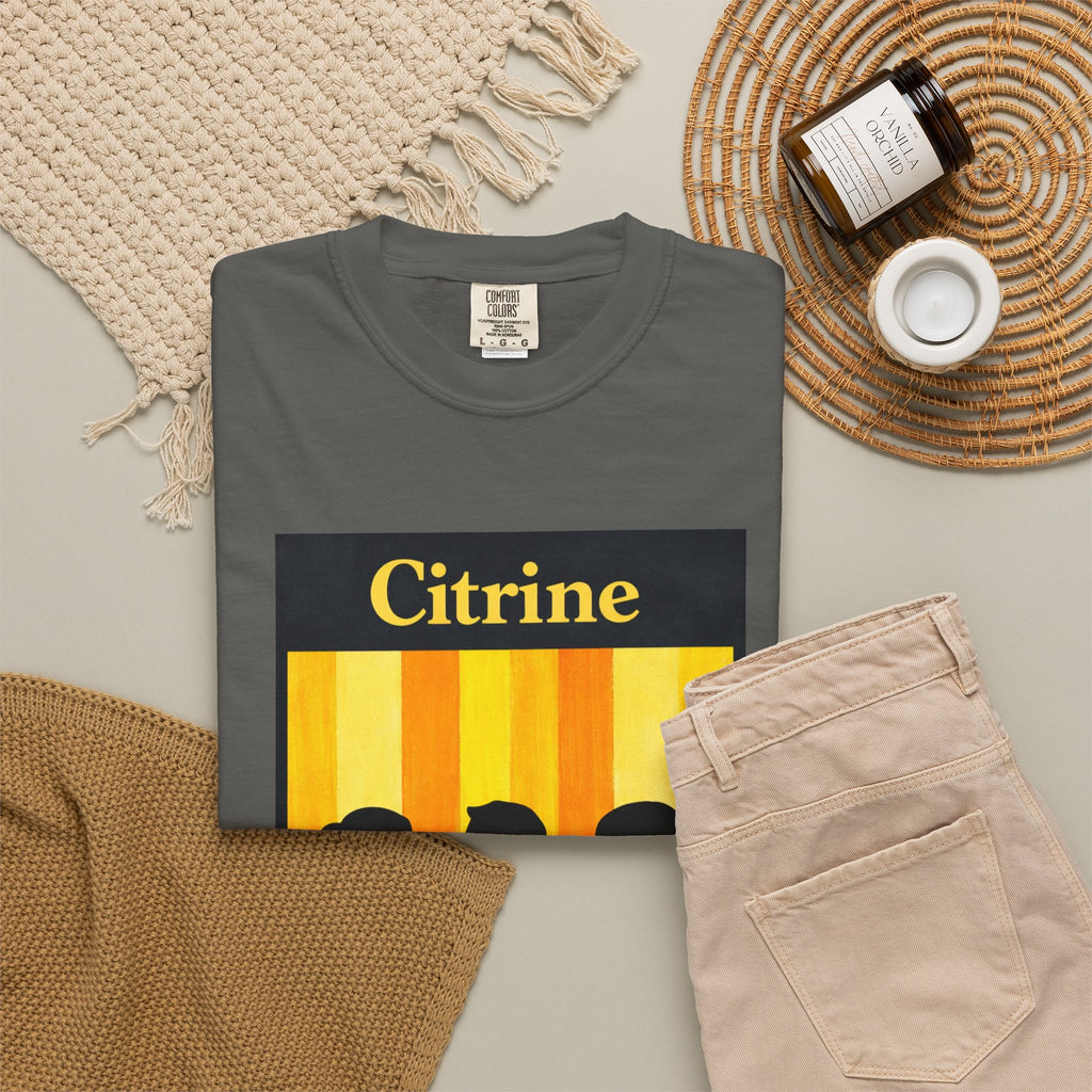 Citrine Silhouette Retro T-Shirt