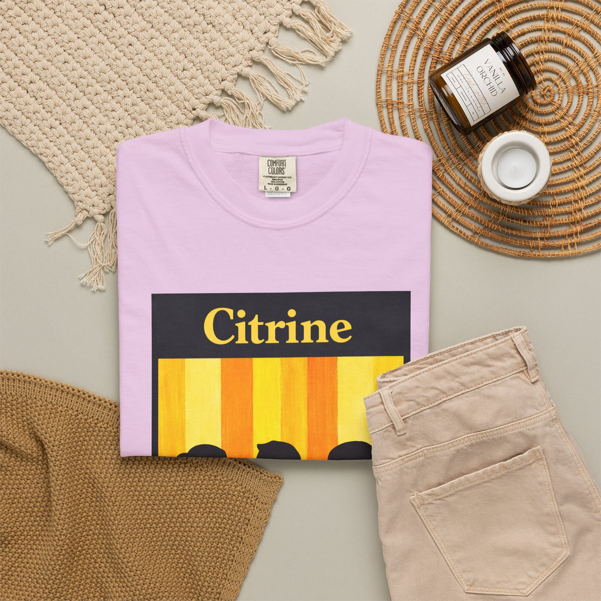 Citrine Silhouette Retro T-Shirt