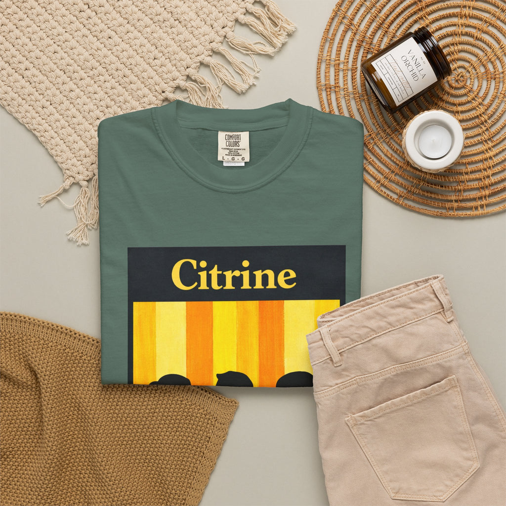Citrine Silhouette Retro T-Shirt