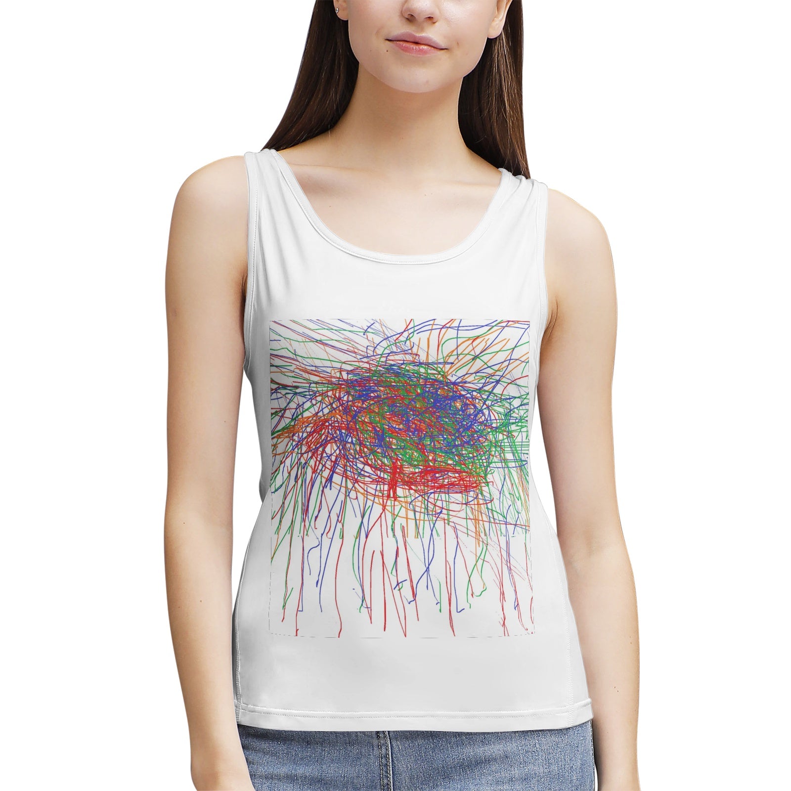 Art print Women's  Yoga Sport Tank