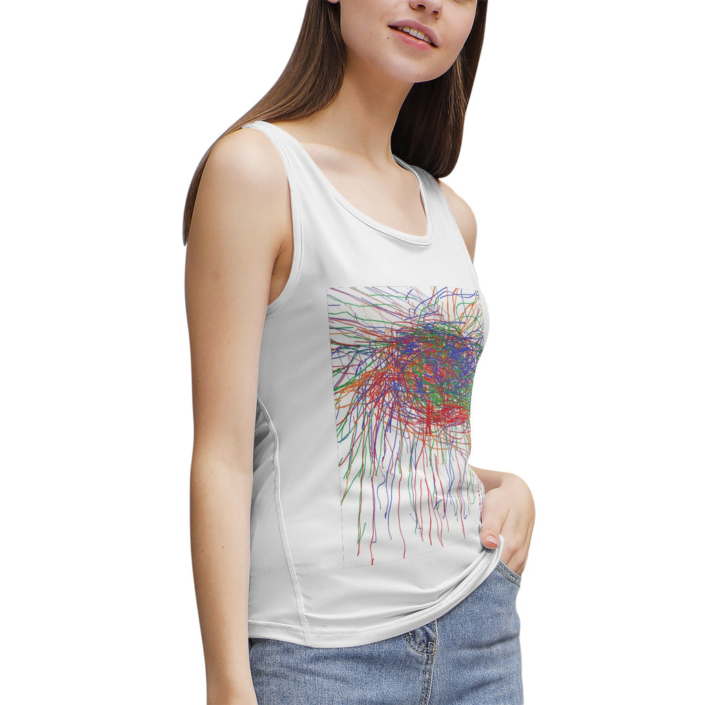 Art print Women's  Yoga Sport Tank