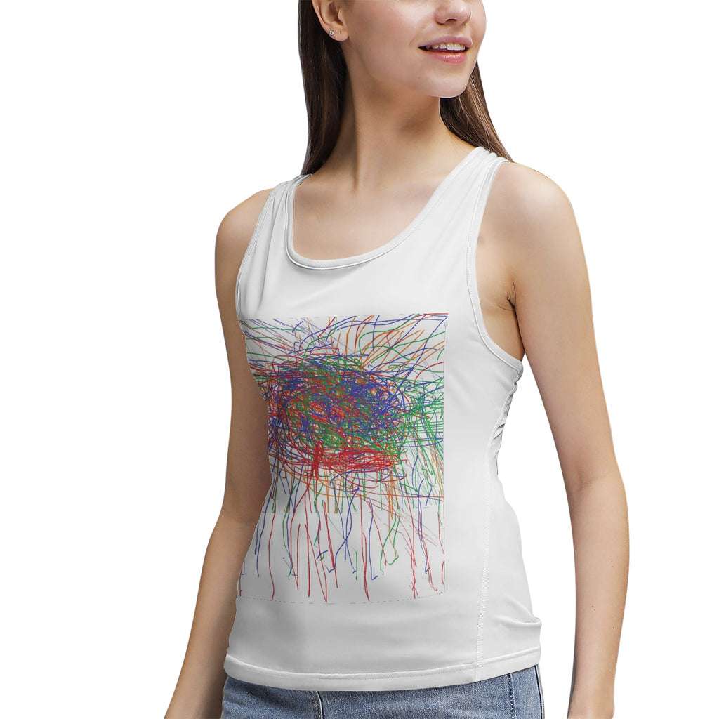 Art print Women's  Yoga Sport Tank
