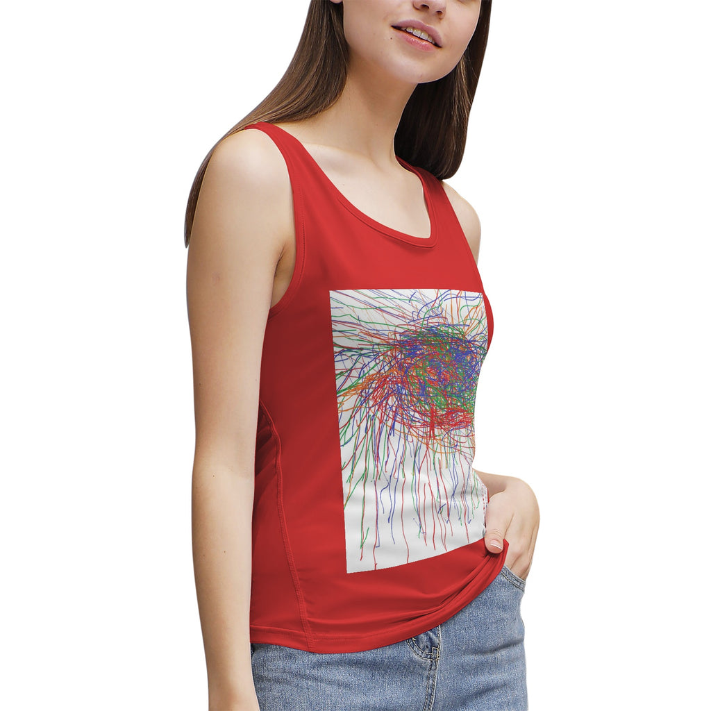 Art print Women's  Yoga Sport Tank