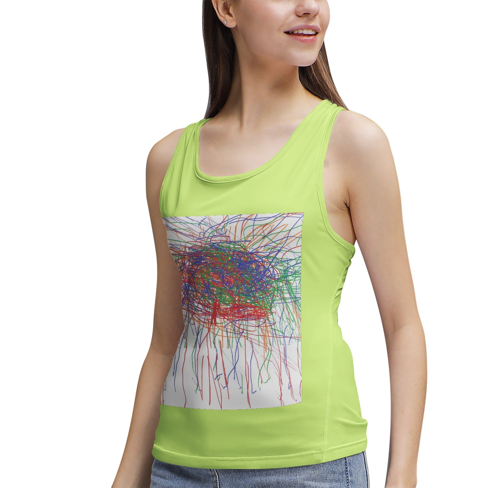 Art print Women's  Yoga Sport Tank