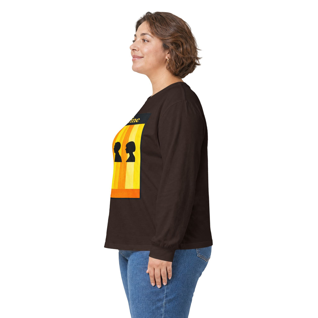 Citrine Silhouette Retro Long Sleeve Tee